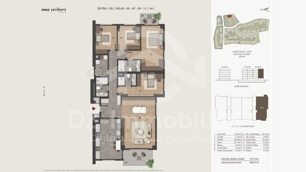 [Bloc D2] Vente Appartement 4+1 BAŞAKŞEHİR, ISTANBUL, TURKEY