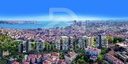 Vue aérienne des blocs de Nişantaşı Koru et du Bosphore