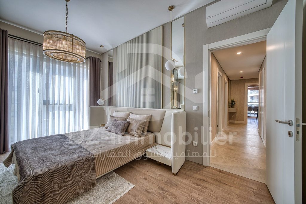 Chambre de l’appartement témoin 2+1