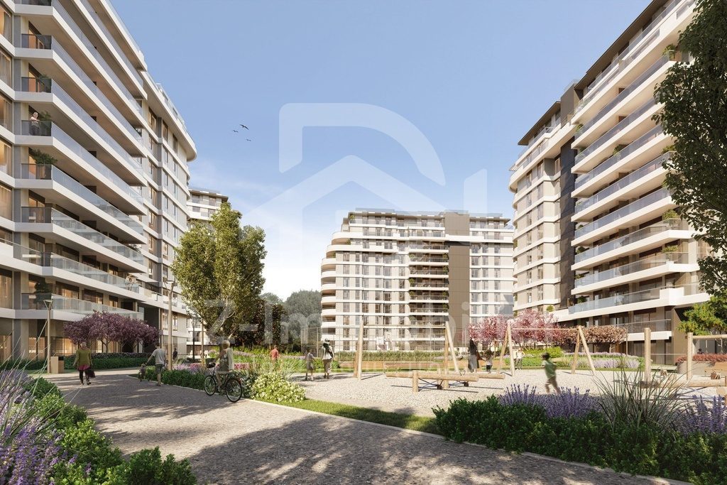 Immeubles et parc de Batıyakası Göl (rendu 3D)