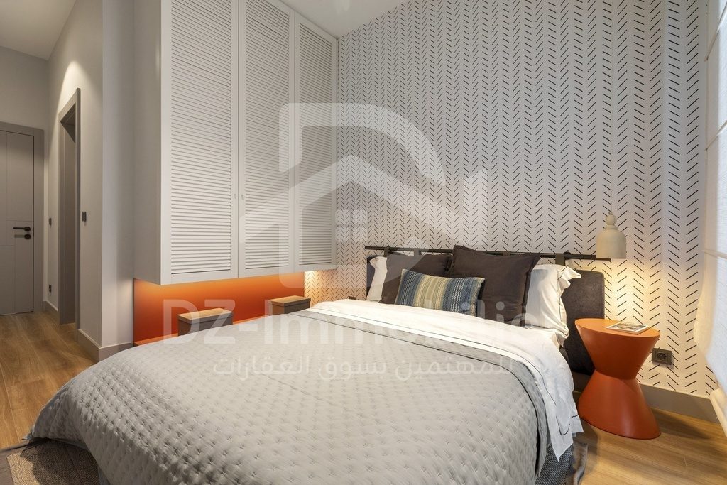 Chambre parentale de l’appartement témoin 4,5+1