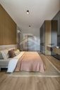 Chambre parentale de l’appartement témoin 3+1