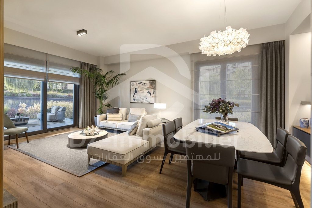 Séjour et salle à manger de l’appartement témoin 3+1