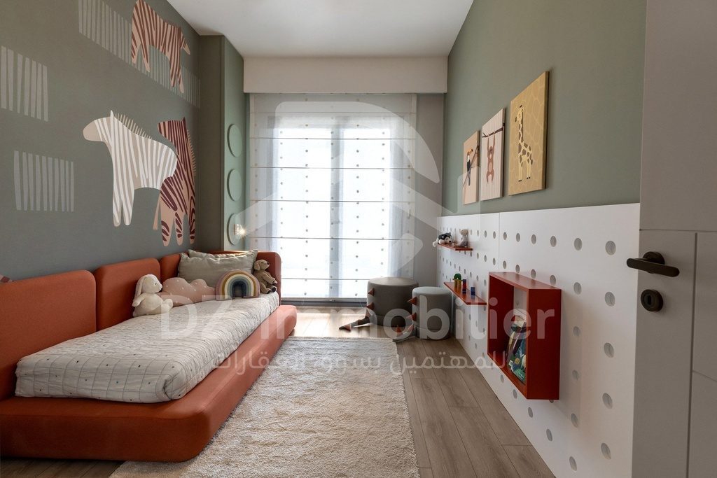 Chambre d’enfant de l’appartement témoin 3+1