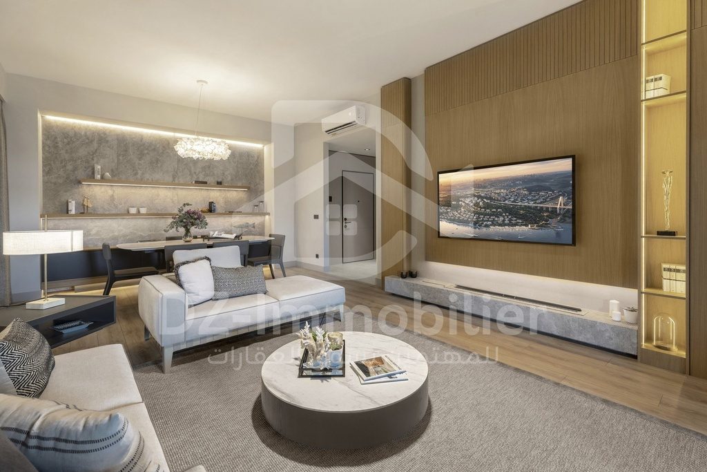 Séjour de l’appartement témoin 3+1
