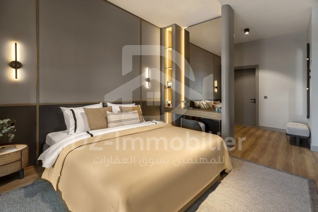 Chambre parentale de l’appartement témoin 4,5+1