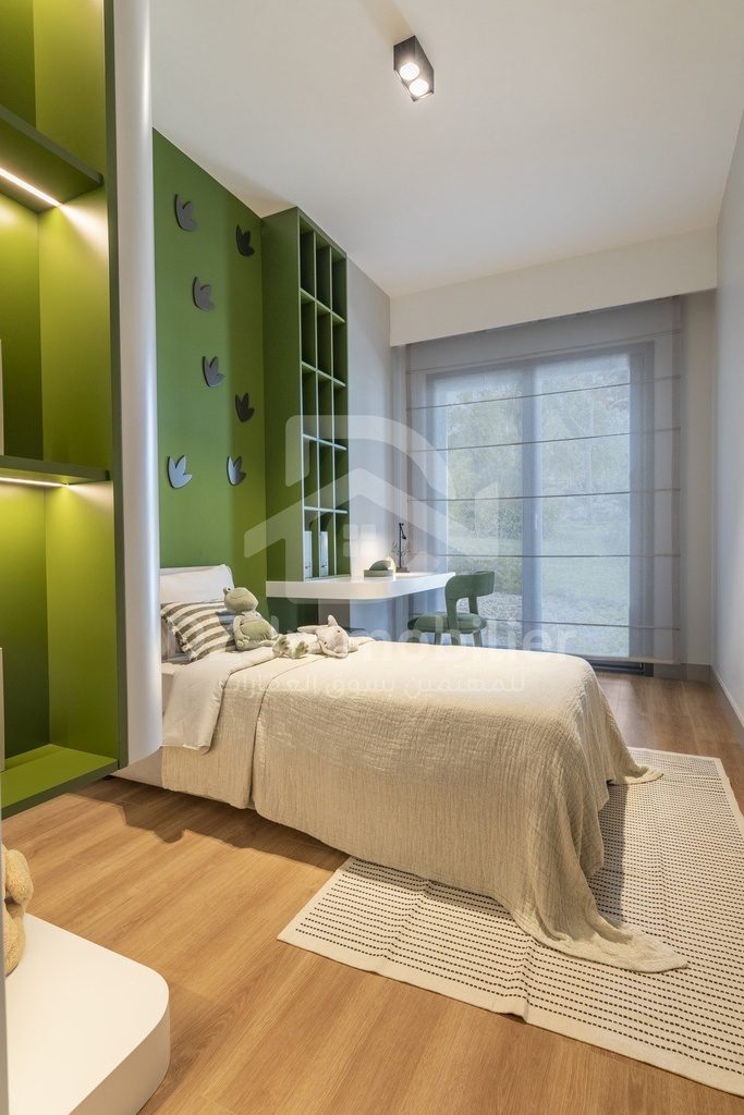 Chambre d’enfant de l’appartement témoin 4,5+1