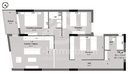 Plan coté de l'appartement F4 de 114 m² (type T4a) : pièces, cotes et surfaces
