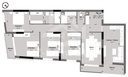 Plan coté de l'appartement F6 de 143 m² (type T6b) : pièces, cotes et surfaces