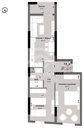 Plan coté de l'appartement F3 de 71 m² (type T3a) : pièces, cotes et surfaces