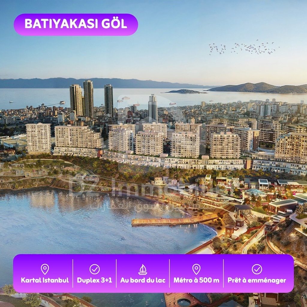 Vente Appartement 3+1 Duplex (232,5–238,3 m² brut) – Batıyakası Göl Cadde, Esentepe, Kartal, Istanbul