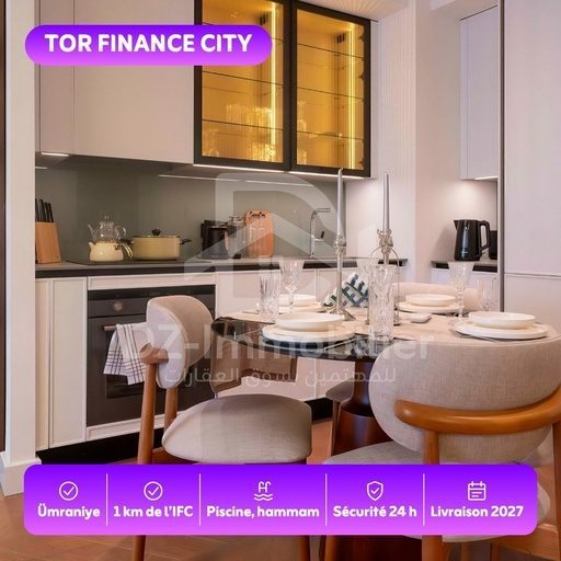 Vente Appartement 2+1 (48,38–48,76 m²) – TOR Finance City, Ümraniye, Istanbul